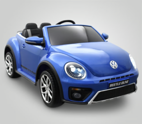 VOITURE ÉLECTRIQUE ENFANT VOLKSWAGEN COCCINELLE DUNE BEETLE BLEU 1sur 12
